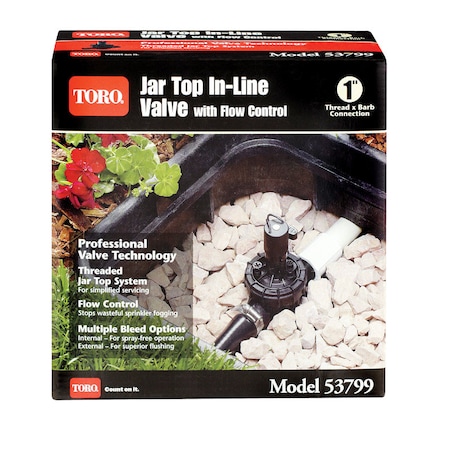 Toro Toro Male NPT x Barb Jar Top Valve 1 in. 150 psi 53799